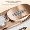 Electric Nail Clipper Rechargeable Safety Nail Trimmer Polisher Portable Fingernail Grinder Cutter with LED Light and Storage