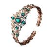 European and American Fashion Baroque Crown Headwear Retro Court Round Teardrop Hair Crown Bridal Performance Princess Accessory