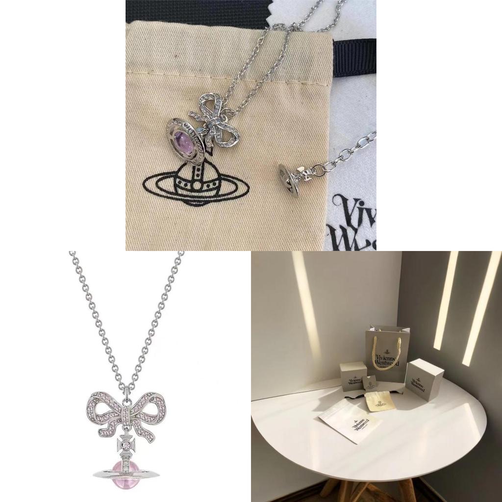 Tradiční perlový opálový kulový motýlí náhrdelník císařovny se Saturnovým přívěskem pro ženy