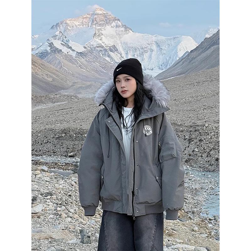 Women's 2025 Retro Parka Down Cotton Jacket - Winter Warmth, Short Workwear Essential
