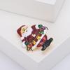 Alloy Enamel Santa Brooch Simple Versatile Men'S And Women'S Clothing Corsage Ornament Pin
