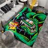 "Green Monster with Paintbrush" Suitable As a Non-slip Mat for the Living Room or Bedroom Sofa