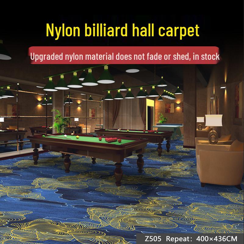 Billiard Room Nylon Carpet: Fireproof, Printed, Large Area, Wall-to-Wall for Halls & Clubs