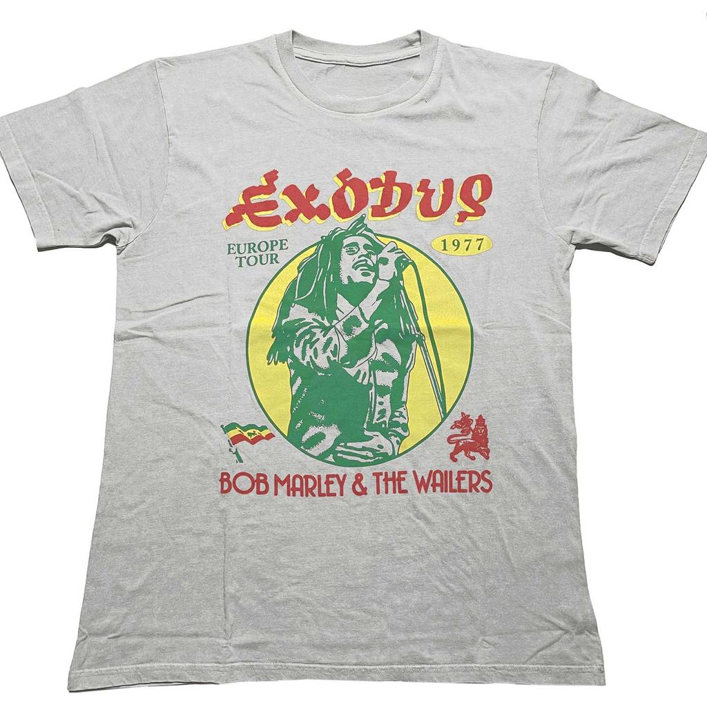 Tour Bob Marley Singer TShirt Cotton Graphic Tee Men Women Summer Streetwear