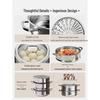 Velosan 304 Stainless Steel 30cm Steamer Pot