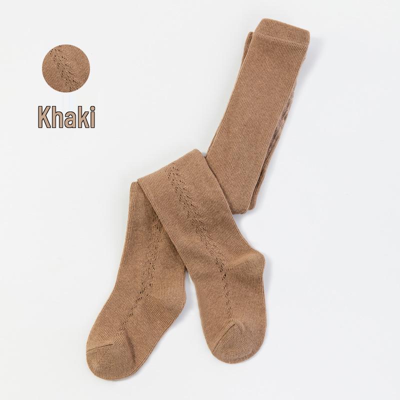 Spanish Style Cotton Mesh Baby and Toddler Leggings for Spring/Summer