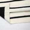 Womens 2026 Striped Knit Sweater Jacket With Front Zipper Loose Fit Long Sleeve