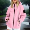 Women's Loose And Comfortable Solid Color Long Sleeved Zipper Hooded Sweatshirt