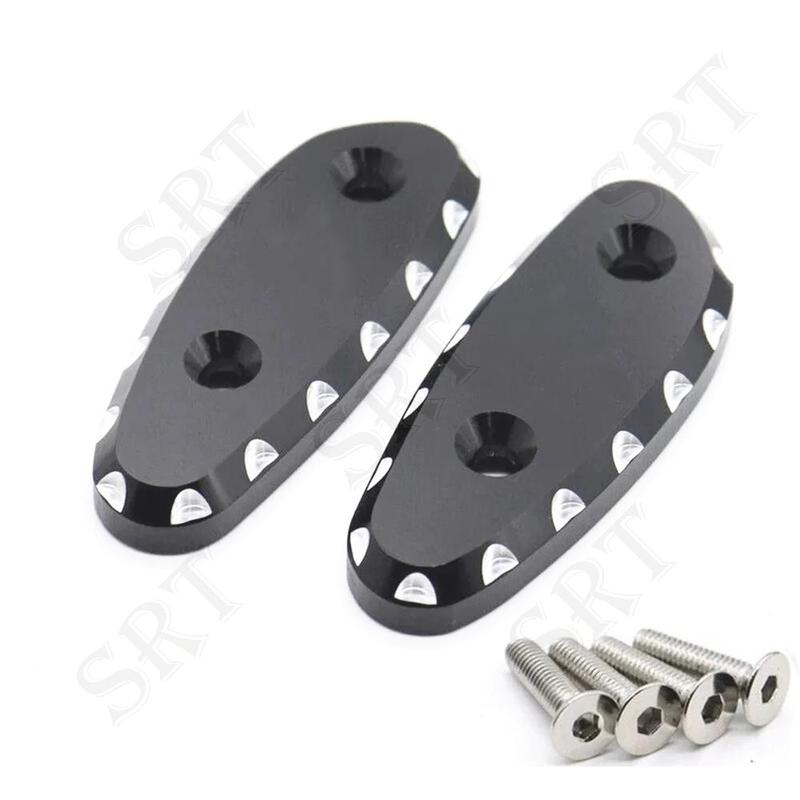 Fit For Suzuki GSXR 1300 GSX-R Hayabusa 1999-2000 Motorcycle Accessories Mirror Block Off Plates Mirrors Blanking Base Hole Caps