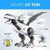New Large Size 47cm Electronic Walking Dinosaur Spray Mechanical Dinosaur Roar Flash Cartoon Robot Educational Game Console Children Toy Gift