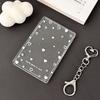 Minimalist Transparent Glitter Acrylic Card Holder
