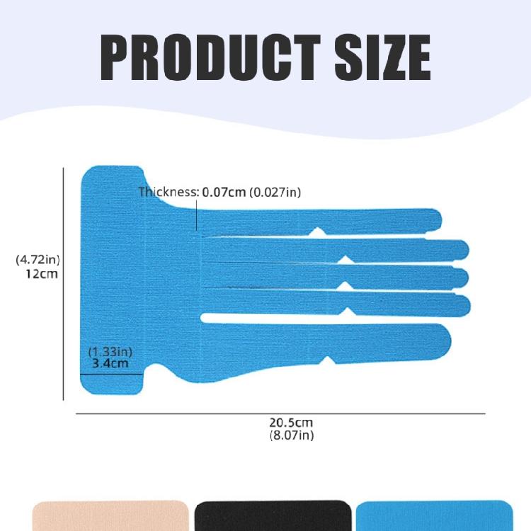 Elastic Athletic Tape for Carpal Tunnel& Support Pre Cut Kinesiology Tape for Finger Wrist Breathable Sports Tape