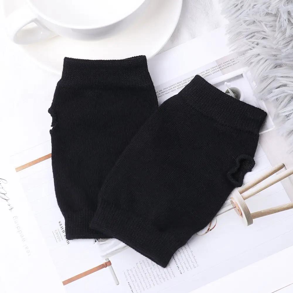 Striped Stripey Unisex One Size Fingerless Gloves Gothic Knitting Fingerless Gloves Winter Warm Elastic Comfortable Gloves