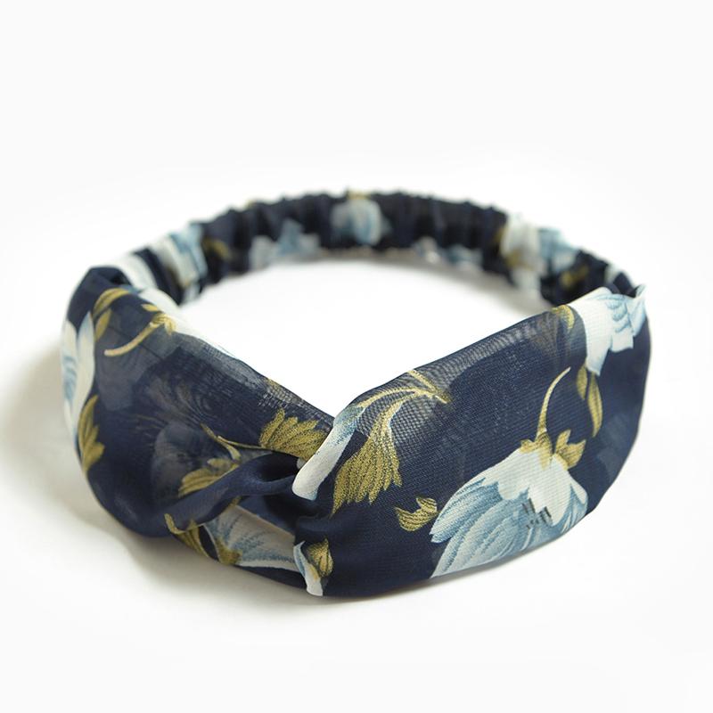 Fashion Women Girls Summer Bohemian Hair Bands Print Headbands Vintage Cross Turban Bandage Bandanas HairBands Hair Accessories