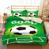 Watercolor Soccer Children Duvet Cover Set King Queen Double Full Twin Single Size Bed Linen Set