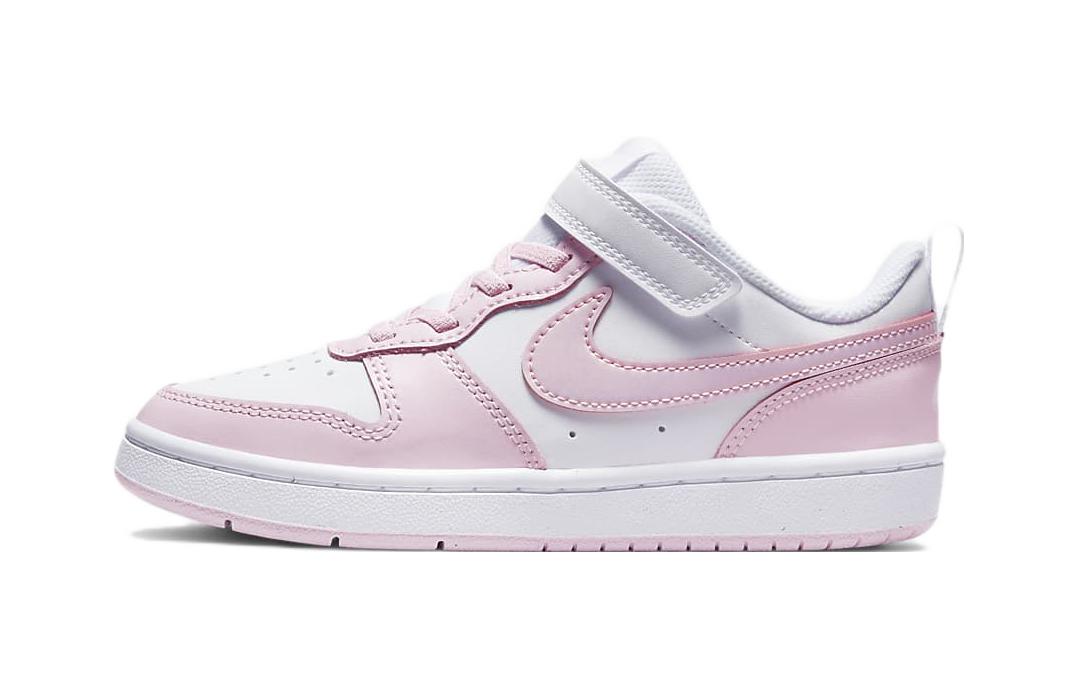 Nike Court Borough Low 2 White Pink Foam PS DQ0473-100 28