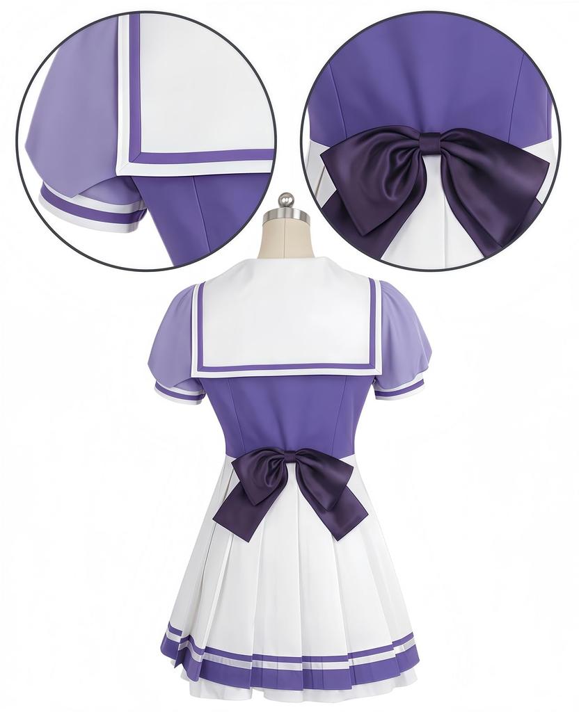 Uma Musume Tresen Short Sleeve Cosplay Cinderella Cosplay Suitable for All Gym Universal Costume Short Size [NOKIJP] Cosplay, Academy, Costume, Gray,