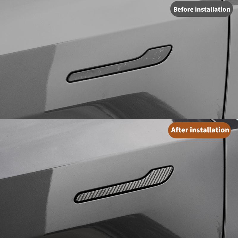 For 6-Seater Tesla Model YL Door Handle Decorative Strip Model Y L Door Handle Protective Strip 4pcs Interior Mirrors 6