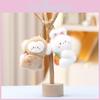 Monkey And Rabbit Plush Keychain With Carrot Peach Design For Girls Gift And Collectible Fun