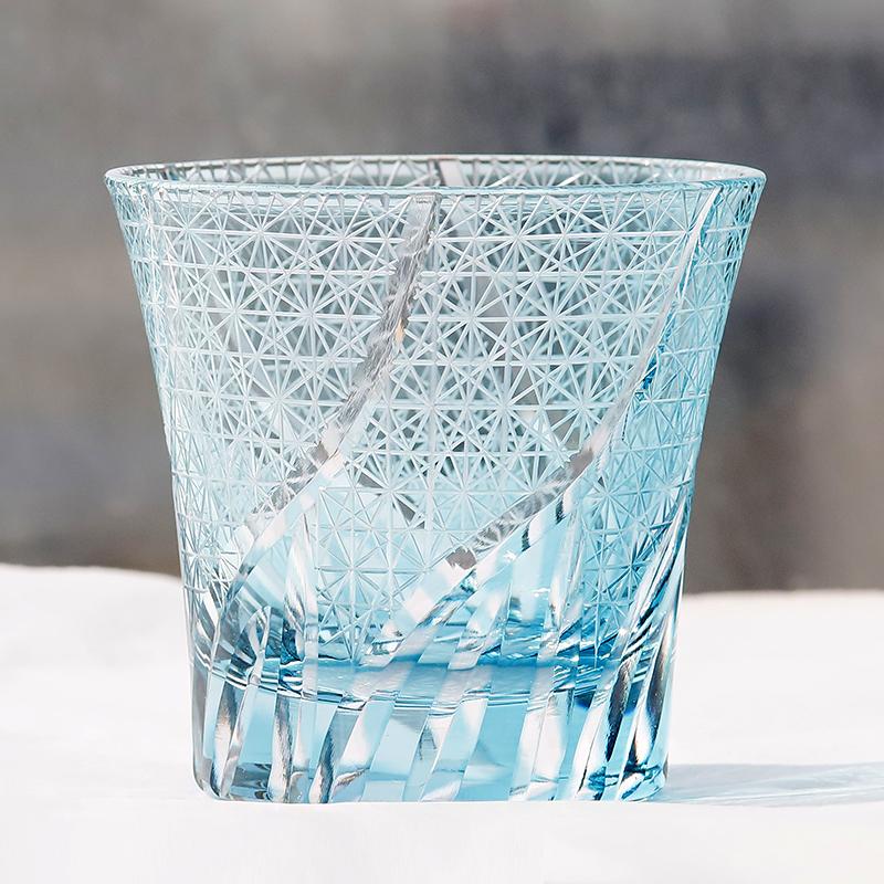 

Edo Kiriko Daisy Whiskey Glass 220Ml, Handmade Crystal Cup With Flower Pattern, Vaso Whisky Grabado Flores, Super Value