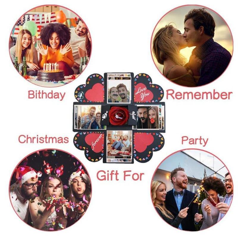 DIY Pleasantly Surprised Photo Album Gift Box Storage Box Valentine's Day Surprise Gift Box Romantic Couple Creative Gift