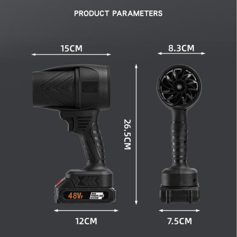 1Pcs Portable Outdoor Car Wash Air Gun Turbo Jet Fan Electric Powerful Blowers Car Violent Dryer For  No Battery