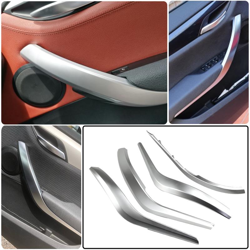 Auto Left Right Interior Door Armrest Pull Trim Cover Beige Black silvery Car Inner door Panel handle For BMW X1 E84 2010-2016
