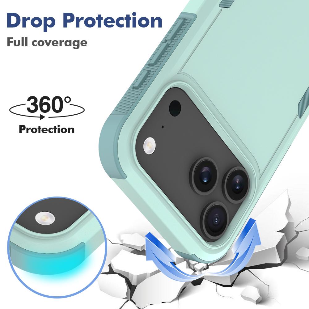High Quality Armor Shockproof Defender Commuster Phone Case for IPhone 17 Pro Max Air PC TPU Anti Shock Hybrid Rugged Protect Back Cover
