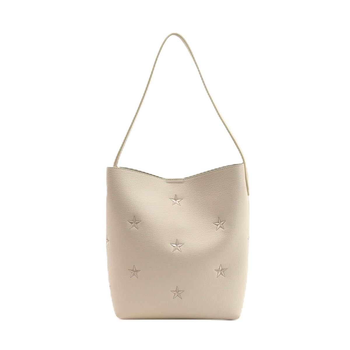 

Cuco Star Embroidered One-Shoulder Bag, 2553111604, Off-White (200)