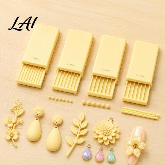 Mini Clay Mold 4Pcs/Set Gel Ball Makers Polymer Rollers 2mm 3mm 4mm 5mm Jewelry Making Supplies Sphere Shaper Nail Art Bead Rollers for 3D Flowers