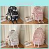 Style Girls Backpack With Multiple Compartments And Nylon Material For School Learning