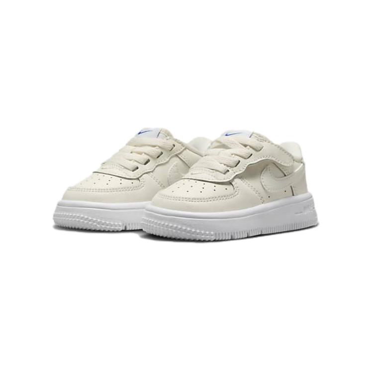 Nike Force 1 Low LV8 EasyOn TD Sail Croc Baby Sneakers Cream White Black FV6105-100