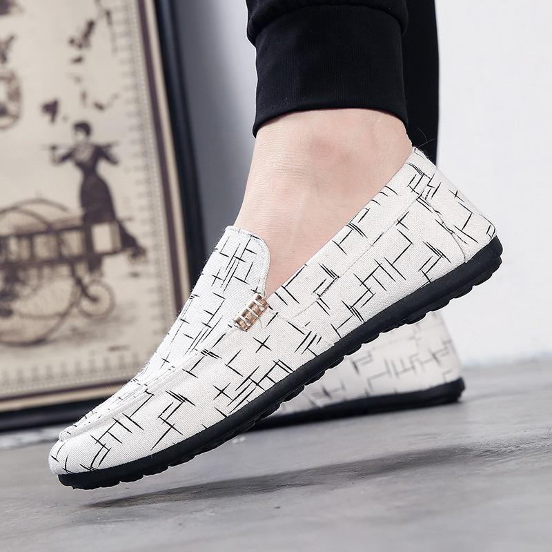 Mokasyny męskie casualowe - styl koreański i brytyjski, wiosna/jesień, wsuwane na imprezy towarzyskie