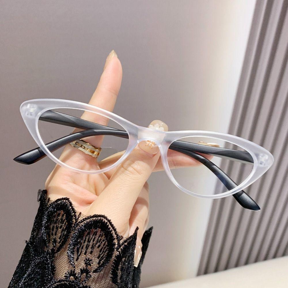New Fashion Anti Blue Light Glasses Ultra Light Women Men Cat Eye Glasses Small Frame Leopard Color Reading Eyewear