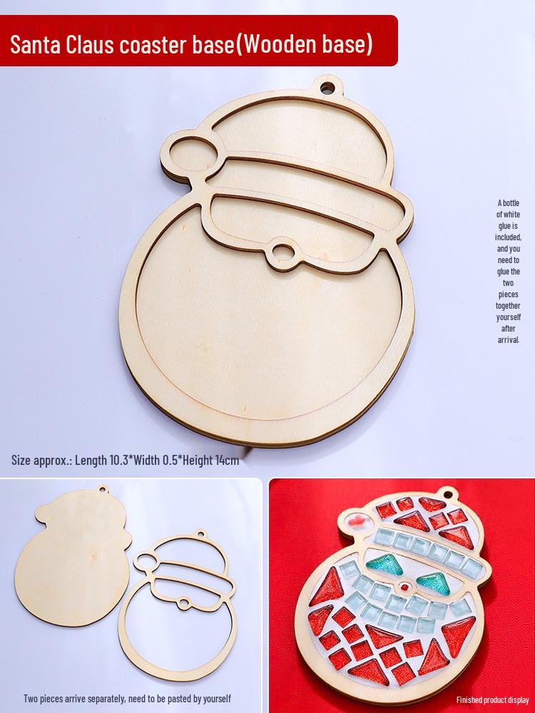 Bamboo Coaster & Placemat DIY Kit for Kids - Square & Round Mosaic Base