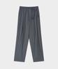 HONO REPORT Relaxed Banding Trousers_Charcoal Stripe