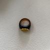 French Romantic Style Niche Design Temperament Blogger With High Sense Ring Retro Simple Resin Brown Ring