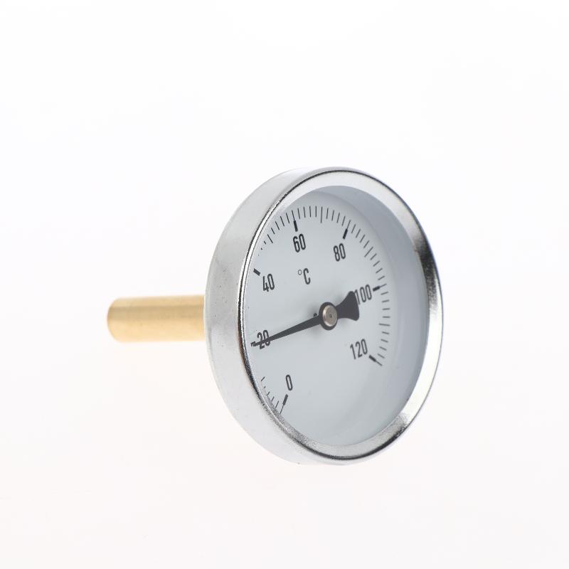 High Quality Bimetallic Thermometer 120C Water Temp Gauge Copper Sheath Suitable for Industrial Tank