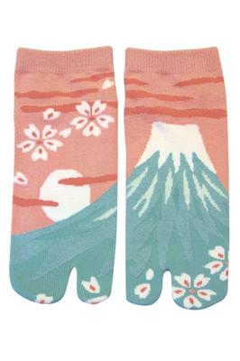 Maeda Senko Wagyo Tabi Socks Mount Fuji Design (Sneaker Length) Women's