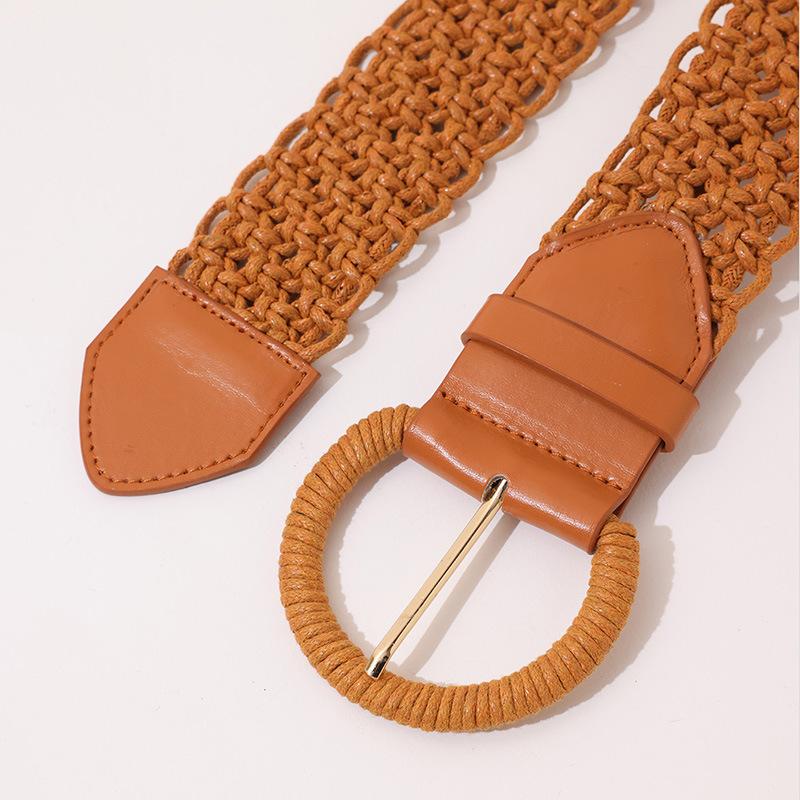Bohemian Belt Ethnic Style Belt Hand-woven New Women's Belt Heavy Industry Waist Rope Spring and Summer Women's Belt
