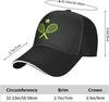 Casquette de Baseball unisexe Amour Tennis Casquette de Baseball réglable Raquette de Tennis Balle pour Unisexe Femmes