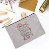 Spanish Printed Makeup Bag Female Travel Neceser Cosmetic Pouch Travel Toiletry Organizer School Pencil Bags Gifts for Teacher