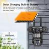 V380 Pro 4G/WiFi Solar-Powered Outdoor PTZ Camera with Triple-Lens and HD Monitoring