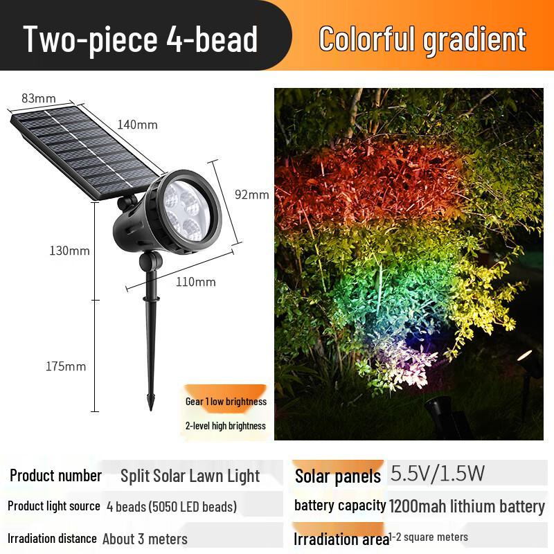 Fanyao Solar Powered Outdoor Landscape LED Spotlight