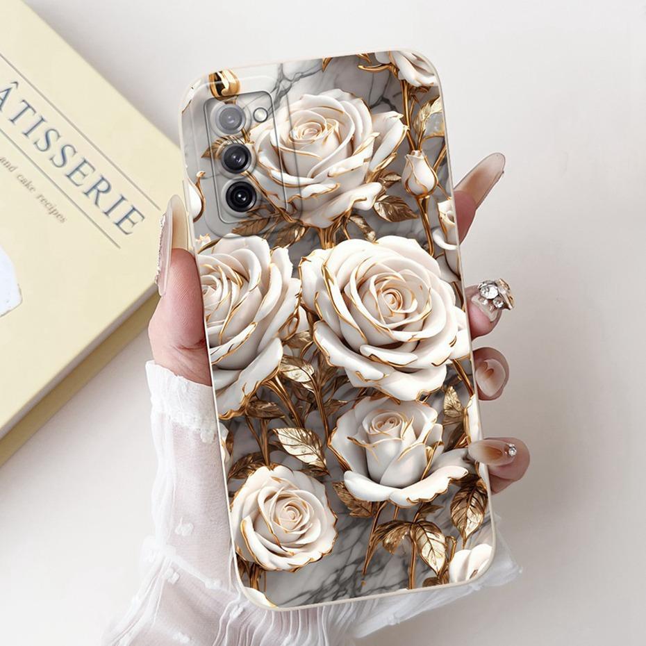 Beautiful Floral Phone Case For Samsung Galaxy S20 FE S20+ Soft Silicone Shockproof Cover For Samsung S20 Plus S20FE 5G Bumpers