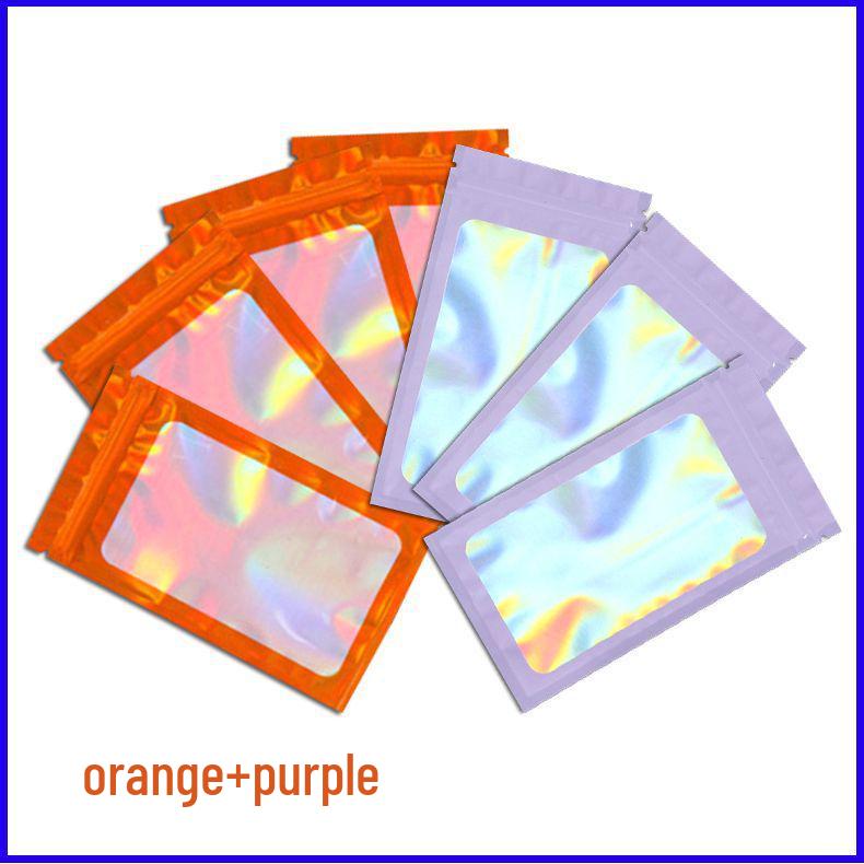 Iridescent Laser Color Self-Sealing Jewelry Foil Bag