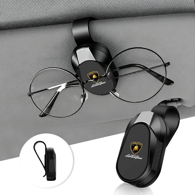 Car Accessoies Sun Visor Glasses Clips Eyeglass Hanger Clip For Lamborghini LP570 LP610 Urus LP700 LP770 Gallardo Accessories czl1