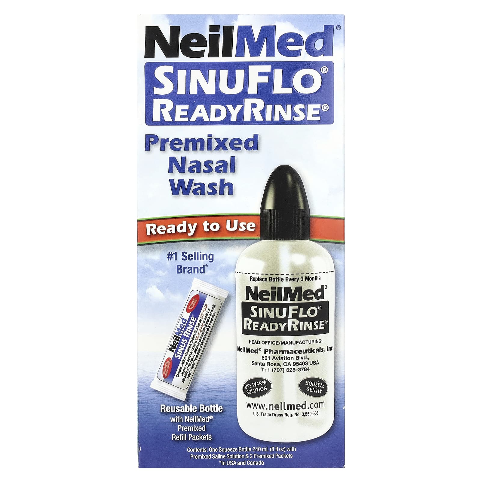 

Sinuflo Readyrinse, Premix Nasal Wash, 2 Pack