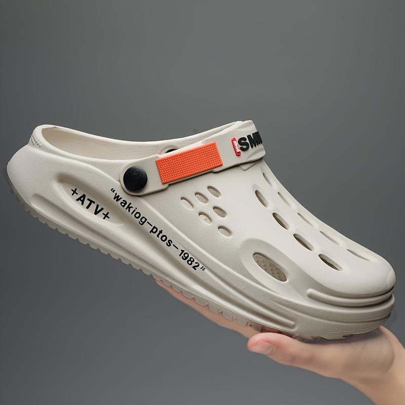 Clogs für Herren, Schlupfsandalen mit geschlossener Spitze, Wanderschuhe mit weicher Sohle, Gartenschuhe für den Außenbereich, Strandsandalen