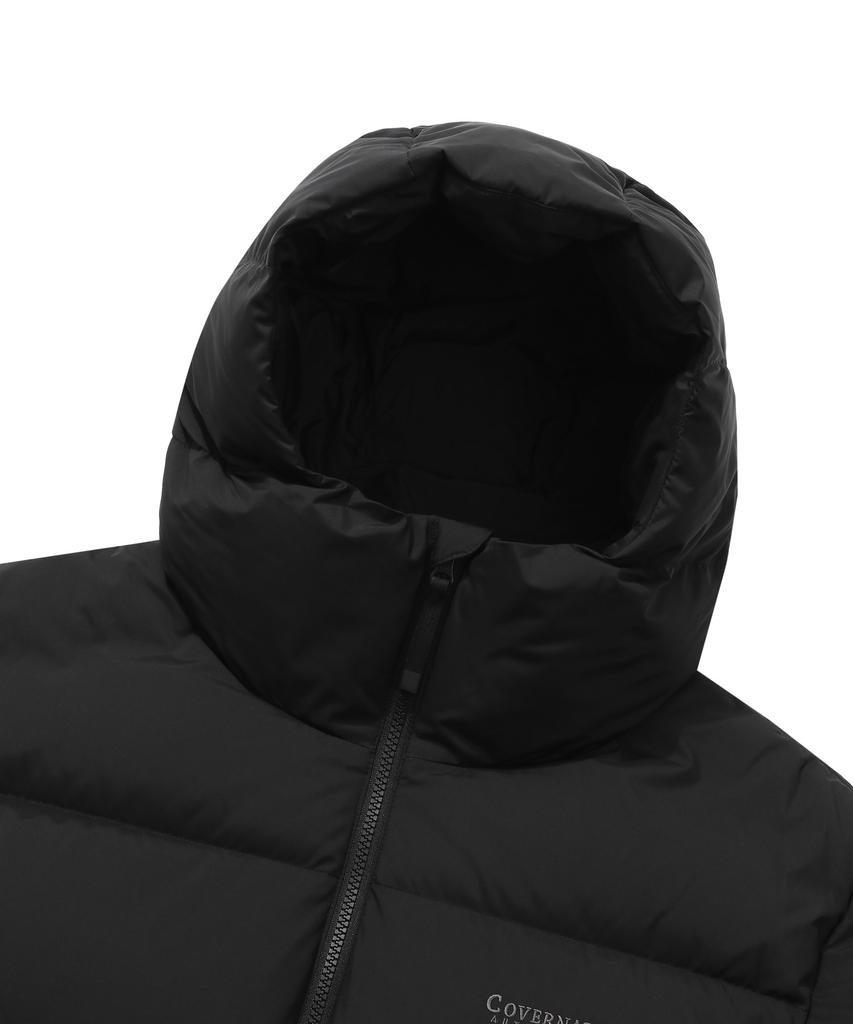 Covernat 24Fw Rds Civic Origin Hooded Short Puffer Black